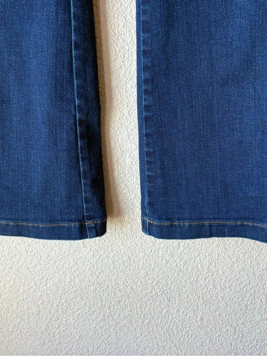 SPANX Dark Blue Flare Jeans Size Small - Picture 3 of 9